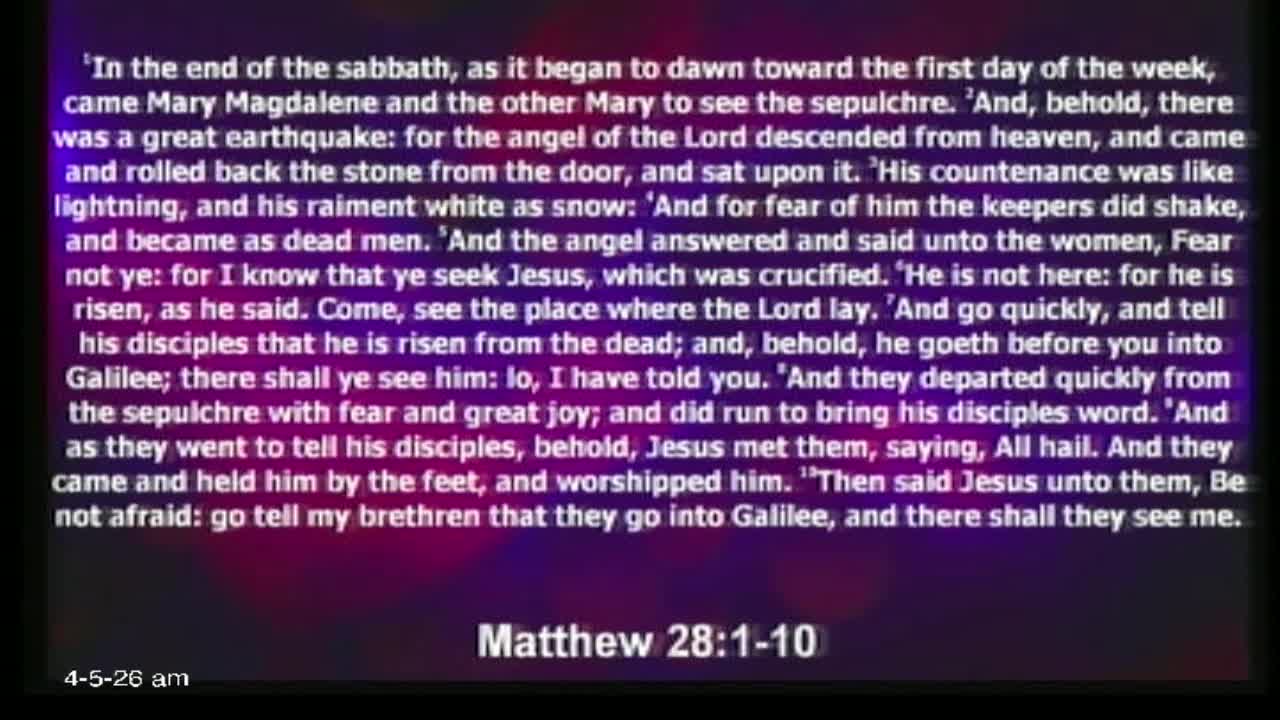Morning Service — April 5, 2026